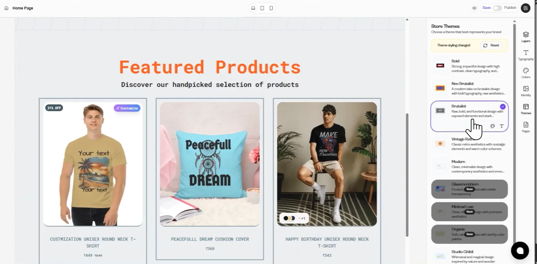 Explore And Apply Pre-Built Themes